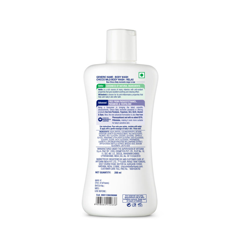 Baby Mild Bodywash Relax (200ml) image number 1